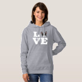 Frenchie Love French Bulldog Hoodie (Voorkant volledig)