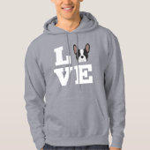 Frenchie Love French Bulldog Hoodie (Voorkant)