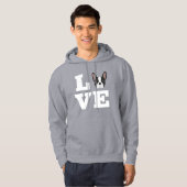 Frenchie Love French Bulldog Hoodie (Voorkant volledig)