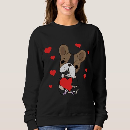 Frenchie Love French Bulldog Trui (Voorkant)