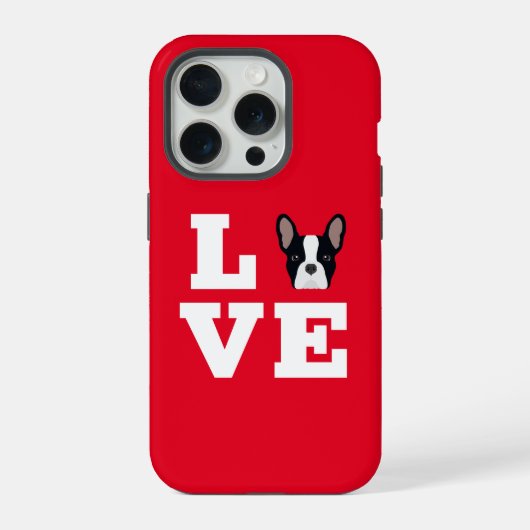 Frenchie Love iPhone Hoesje (Achterkant)