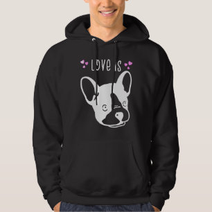 Frenchie Love is een Franse Bulldog Schattige Love Hoodie