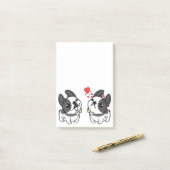 Frenchie Love Post-it® Notes (Op bureau)