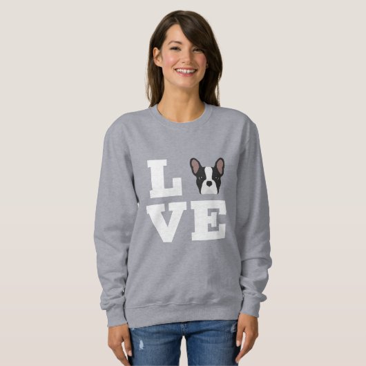 Frenchie Love Sweatshirt (Voorkant volledig)