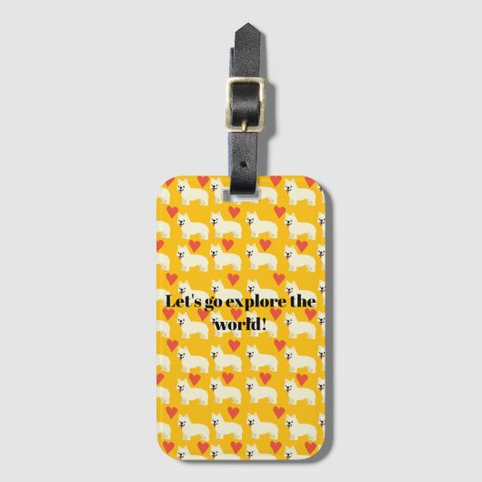 Frenchie Lover Bagagelabel (Voorkant (verticaal))