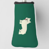 Frenchie Lover Green Golfheadcover (Draai 90)