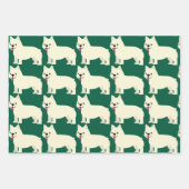 Frenchie Lover Green Inpakpapier Vel (Voorkant 2)