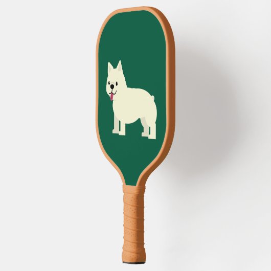 Frenchie Lover Green Pickleball Paddle (Links)