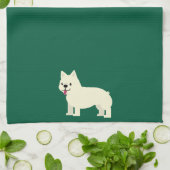 Frenchie Lover Green Theedoek (Gevouwen)