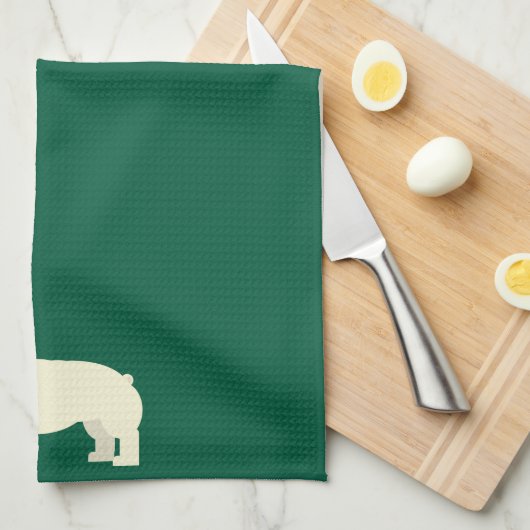 Frenchie Lover Green Theedoek (Quarter Fold)