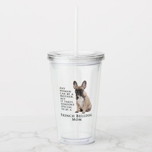 Frenchie Ma Acryltumbler Acryl Drinkbeker (Voorkant)