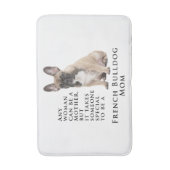 Frenchie Ma Bath Mat (Voorkant Verticaal)