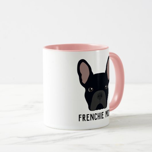 Frenchie Ma Black French Bulldog Mok (Voorkant rechts)