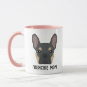 Frenchie Ma Blue en Tan French Bulldog Mok (Links)