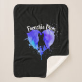 Frenchie Ma French Bulldog Dog mama Fur Mama Sherpa Deken (Voorkant)