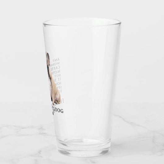 Frenchie Ma Glass Tumbler (Links)