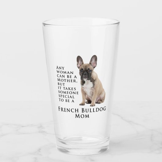 Frenchie Ma Glass Tumbler (Voorkant)