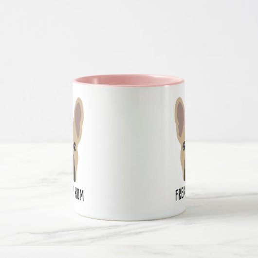 Frenchie Ma Light Fawn French Bulldog Mok (Midden)