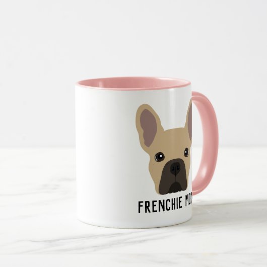 Frenchie Ma Light Fawn French Bulldog Mok (Voorkant rechts)