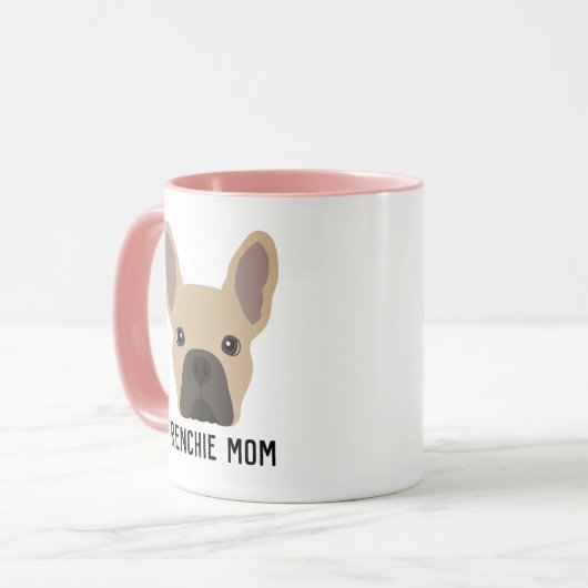 Frenchie Ma Light Fawn French Bulldog Mok (Voorkant links)