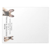 Frenchie Ma Note Pad Notitieblok (Voorkant)