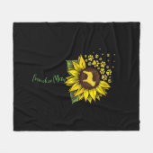 Frenchie Ma Sunflower French Bulldog Lover Gift Fleece Deken (Voorkant (Horizontaal))