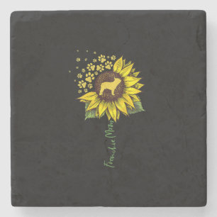 Frenchie Ma Sunflower French Bulldog Lover Gift Stenen Onderzetter