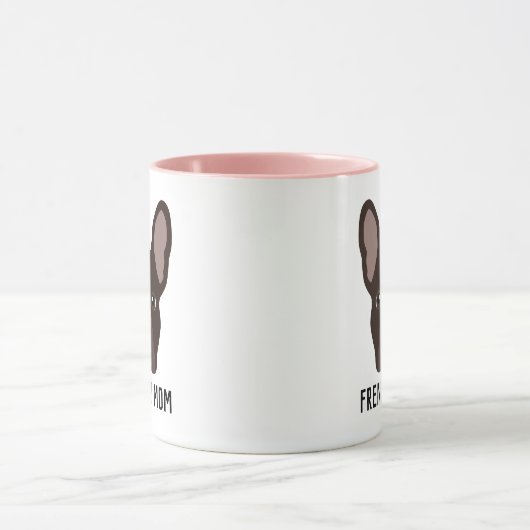 Frenchie mam Brown French Bulldog Mok (Midden)