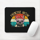 Frenchie mam Gift Retro Style Bulldog Muismat (Met muis)