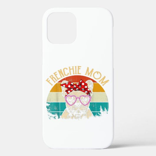 Frenchie mam Lover Gift Retro Style Case-Mate iPhone Case (Achterkant)