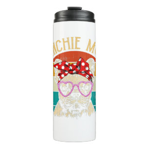 Frenchie mam Lover Gift  Retro Style Thermosbeker
