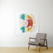 Frenchie mam Lover Gift Retro Style Wandkleed (In Situ (horizontaal))