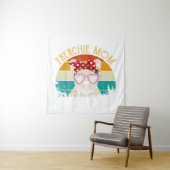 Frenchie mam Lover Gift Retro Style Wandkleed (In situ)