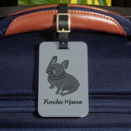 Frenchie Mama Bagagelabel (Voorkant Insitu 2)