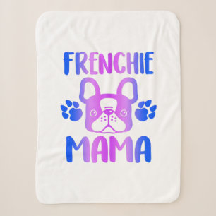 Frenchie Mama Bulldog voor Dog Mam Fur Mama Funny Sherpa Deken