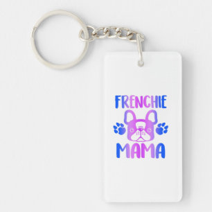 Frenchie Mama Bulldog voor Dog Mam Fur Mama Funny Sleutelhanger