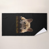 frenchie mama | cadeau van franse stierenhond badhanddoek (Badhanddoek)