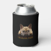 frenchie mama | cadeau van franse stierenhond blikjeskoeler (Blikje Voorkant)