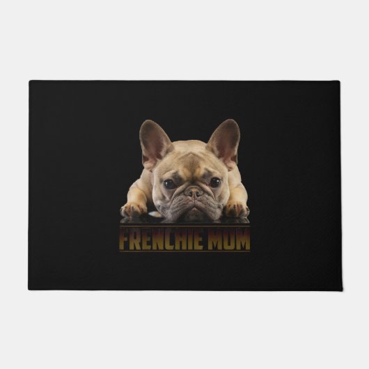 frenchie mama | cadeau van franse stierenhond deurmat (Voorkant)