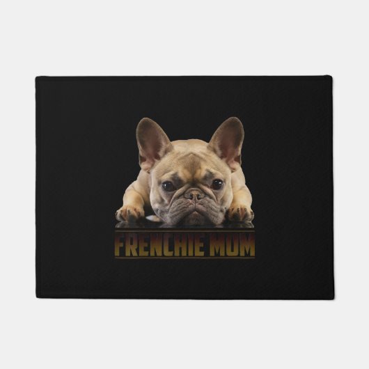 frenchie mama | cadeau van franse stierenhond deurmat (Voorkant)