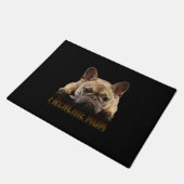 frenchie mama | cadeau van franse stierenhond deurmat (Schuin)