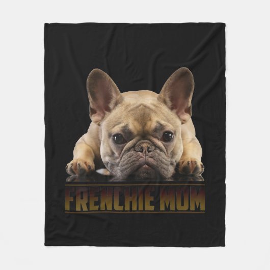 frenchie mama | cadeau van franse stierenhond fleece deken (Voorkant)
