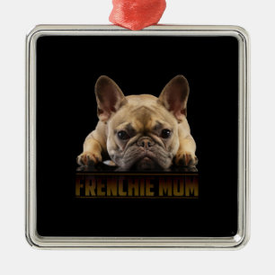 frenchie mama cadeau van franse stierenhond metalen ornament
