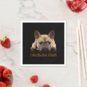 frenchie mama | cadeau van franse stierenhond servet (Insitu)