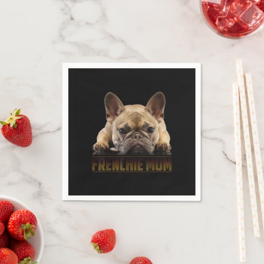 frenchie mama | cadeau van franse stierenhond servet (Insitu)