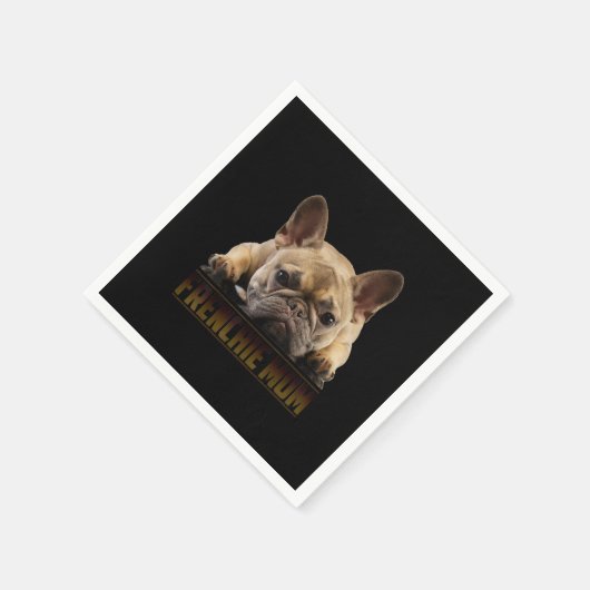 frenchie mama | cadeau van franse stierenhond servet (Hoek)