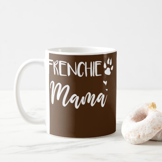 Frenchie Mama French Bulldog Gifts Koffiemok (Met donut)
