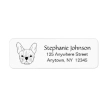 Frenchie Mama French Bulldog Lover White Address L