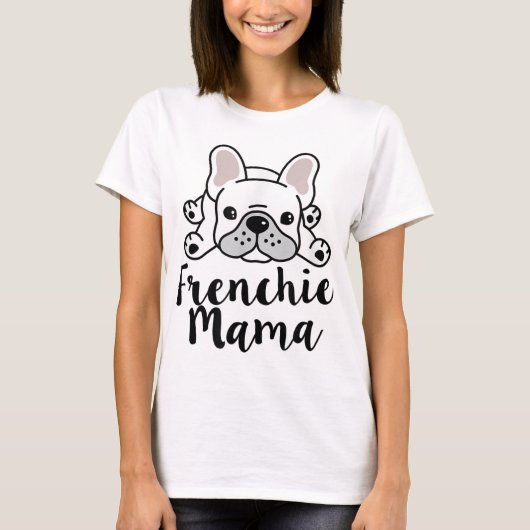 Frenchie Mama French Bulldog mama T-shirt (Voorkant)