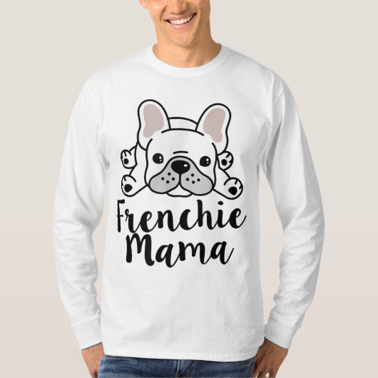 Frenchie Mama French Bulldog mama T-shirt (Voorkant)